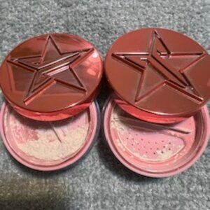 Almost New 2  Full Size Jeffree Star Loose Setting Powders in Fair & Rose